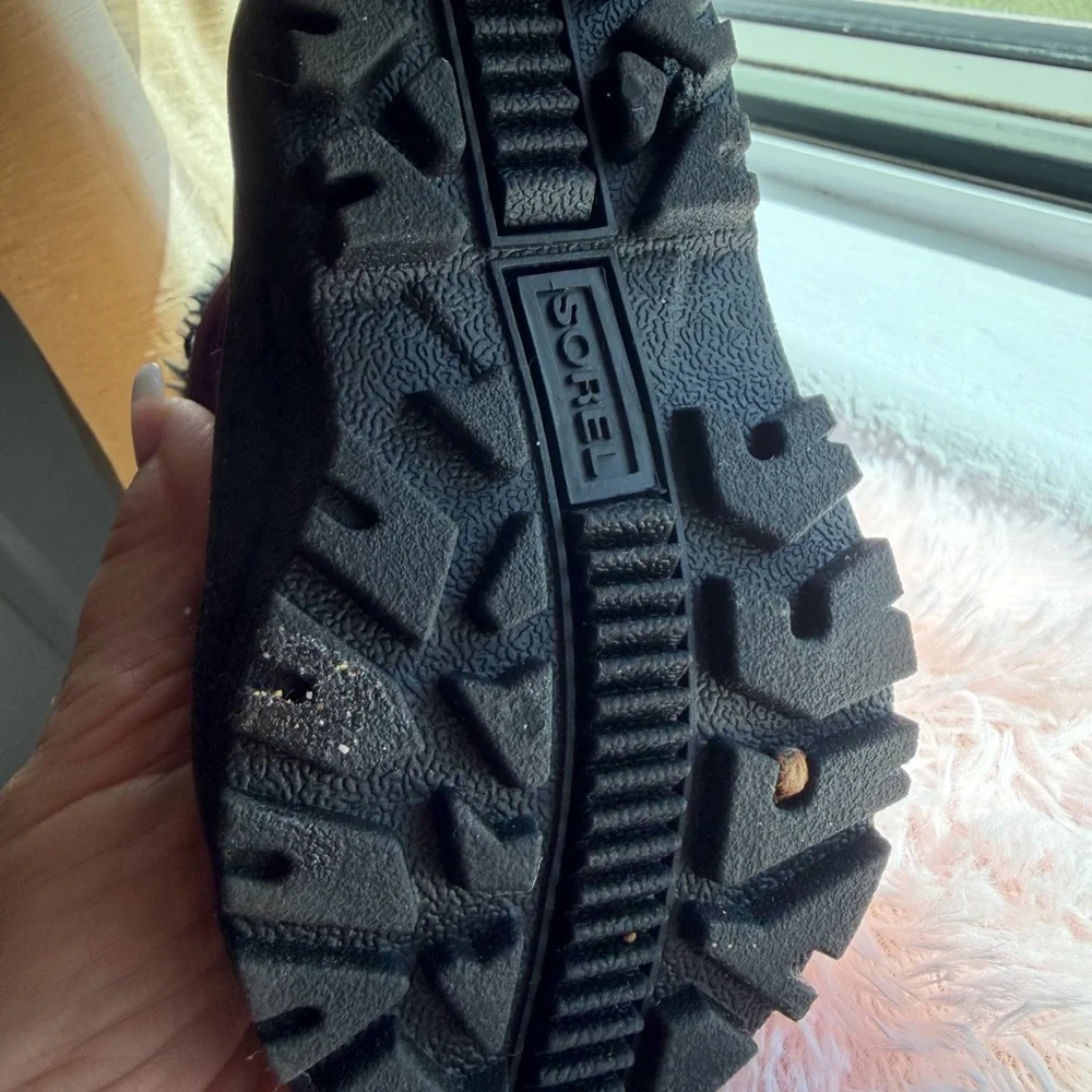 Sorel Kids Black and Pink Insulated Snow Boots